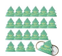 Salyeeluly Servilletas de papel de árbol de Navidad, Servilletas de invitados de Navidad - Papel de mano con patrón de árbol de Navidad - Servilleta de mano para cena de postre navideño para el hogar,
