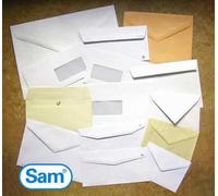 Caja 250 bolsas din c5 (162x229) kraft 80 grs. autosam autoadhesivo co
