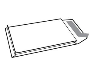 SAM Bolsas de Papel Kraft con Fuelle de 3 Lados 250x353x30mm, Caja de 250 unidades
