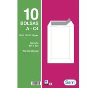 SAM Sobre-bolsa 229x324 Blanco con Cierre de Silicona