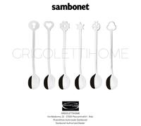 Sambonet - Artículos De Fiesta Portafortuna - Set De 6 Cucharitas - 52550C51