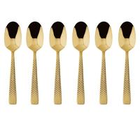 Sambonet Cortina Edelstahl/PVD Gold Set 6 Mokkalöffel S0198-S00017-S0013 52722GA7