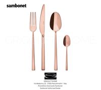 Sambonet - Rock Pvd Cobre Brillante - Cubiertos 24 Piezas Para 6 Personas