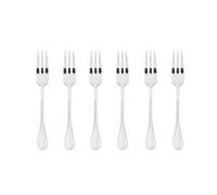 Sambonet Tenedores de postre Royal 52563A55– 6 piezas, acero inoxidable 18/10, aptos para lavavajillas