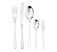 Sambonet Taste 52553-G6 - Juego de cubiertos de acero inoxidable 18/10, para 12 personas, 30 piezas: 6 tenedores, 6 cucharas, 6 cuchillos, 6 tenedores de postre, apto para lavavajillas