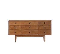 SAMCIOI Aparador Cocina Mueble Auxiliar de Comedor Retro con Almacenamiento Tallado contra la Pared, Mesa Sala Estar, sofá, Armario Trasero, decoración Porche Aparador Entrada