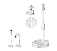 SamIdea Soporte para cámara de seguridad de escritorio sin taladro, montaje telescópico con base de soporte para teléfono para cámara IP de vigilancia, Arlo, Arlo Pro, Arlo Pro 2, Wyze, dispositivos