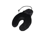 Samsonite TA Revolution - Almohada de Viaje de Espuma Viscoelástica con Bolsa - Almohada Cervical Ergonómica para Avión, Coche y Tren, Negro