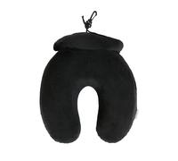 Samsonite TA Revolution - Almohada de Viaje de Espuma Viscoelástica con Funda - Almohada Cervical Ergonómica para Avión, Coche & Tren, Negro