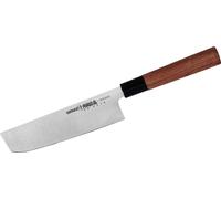 SAMURA Okinawa: Cuchillo japonés profesional para cocina, tipo Nakiri, de 172 mm (6.8 pulgadas)