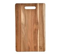 San Ignacio Agros - Tabla De Cortar de 40x25x1.6cm - Fabricada en Resistente Madera De Acacia - Funda De Color Kraft Con Film Transparente - Para Uso Diario - Fácil de Lavar - Elegante Diseño
