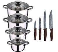 San Ignacio Batería de Cocina 8 Piezas Inducción + Set Cuchillos Daimiel
