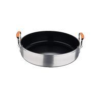 San Ignacio Compact - Olla Baja de 28cm - Aluminio Forjado - Interior Whitford Fusion En Negro Pulido - Exterior En Acabado Mate - Lista para Inducción - Mango De Acero Inoxidable Detalle Color