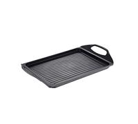 San Ignacio Compact - Placa Grill de 34 X 26 cm - Fabricada Aluminio Fundido - Interior Whitford En Negro y Exterior En Negro - Asador Resistente con Punto Inducción
