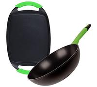 San Ignacio Juego de sartén wok + plancha grill antiadherentes colección Vitoria