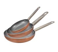 San Ignacio Optimum Plus Set 3 Sartenes, Aluminio Prensado, Aptas para Inducción, 18, 22, 26 cm