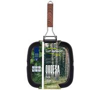 San Ignacio Q3002 Asador 24x24x3.7cm al fund inducción ordesa, Aluminio Fundido, Negro