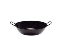 San Ignacio Q3172 Paellera Honda Acero esmaltada 32 cm Ayora, Negro