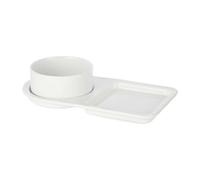 Set 2 bol + plato porcelana brunch colección vessia