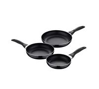 San ignacio set 3pc sartenes (16,20,24cm) aluminio prensado, apto para