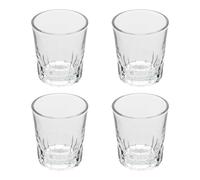 San Ignacio Set 4 vasos vidrio cortado 100ml colección VIVALTO