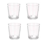 San Ignacio Set 4 vasos vidrio rayas 360 ml colección VIVALTO