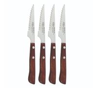 San Ignacio SET 4PS CHULETERO 11CM ACER.INOX MANGO MADERA ALCARAZ SG