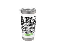 San Judas Tadeo - San Judas Oracion Vaso térmico de acero inoxidable de doble pared