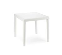 SANCO STORE - IPAE Mesa Resina Ratan Blanca King 80x80 cm.