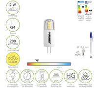 SANCO STORE - MAURER Bombilla Led Dicroica Rosca G4. 2 Watt. Equivale A 20 Watt. 200 Lumenes. Luz Calida (3000º K.)