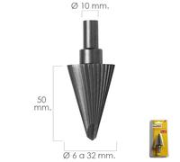 SANCO STORE - MAURER Fresa Conica Hss Ø 6-32 mm. Para Taladro / Fresadora