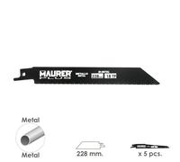 SANCO STORE - MAURER Hoja Para Sierra Sable Metal 228 mm. - 18 TPI Tipo Bosch (5 piezas)