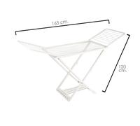 SANCO STORE - ORYX Tendedero Plegable Resina Con Alas 20 Metros De Tendido