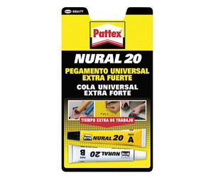 SANCO STORE - PATTEX Nural- 20 Blanco Transparente (Juego 2 Tubos 22 cm³.)