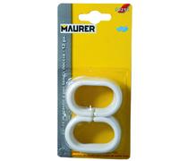 SANCO STORE - RIEL CHYC Juego Ganchos Plastico Cortina Baño (Blister 12 Piezas)