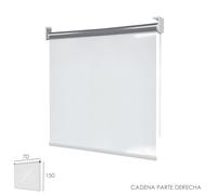 SANCO STORE - RIEL CHYC Mampara Cortina Enrollable PVC Transparente, Medidas 70 x 150 cm. Cadena Lado Derecho