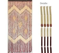 SANCO STORE - SATURNIA Cortina Puerta 42 Tiras Bambu 90x200 cm.