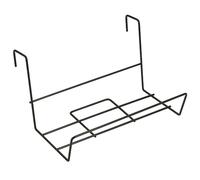 SANCO STORE - SATURNIA Soporte Para Jardinera Balcon Acero Plastificado Negro 41x18 cm.