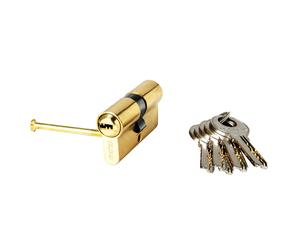 SANCO STORE - WOLFPACK LINEA PROFESIONAL Cilindro Wolfpack Seguridad 30x30/15,0 Latonado 5 Llaves