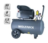 SANCO STORE - WOLFPACK LINEA PROFESIONAL Compresor Aire Wolfpack 50 Litros / 8 Bares / 1,5 Kw - 2,0 HP