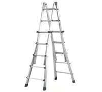 SANCO STORE - WOLFPACK LINEA PROFESIONAL Escalera Telescópica Aluminio 5+5 Peldaños