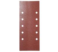 SANCO STORE - WOLFPACK LINEA PROFESIONAL Lija Recambio Con Velcro 115x280 mm. con Agujeros Grano 40 (10 Piezas)