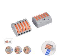 SANCO STORE - WOLFPACK LINEA PROFESIONAL Regleta Conexion Rapida, Conexion Electrica 5 polos, 4mmØ, 12 unidades.