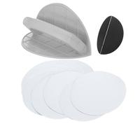 Sander Crafts, Herramienta de lijadora en forma de , 8,66 x 4,33 pulgadas, agarre compacto y antideslizante, juego de semicircular multifuncional para pintura de pared de metal de madera