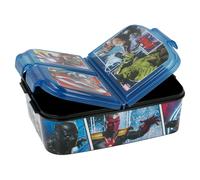 Sandwichera fiambrera infantil múltiple cuadrada con 3 compartimentos Avengers: Los Vengadores 20320