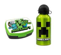 SANDWICHERA MINECRAFT,LONCHERA BOX PORTA MERIENDA FIAMBRERA,BOLSAS Y ESTUCHES PARA EL ALMUERZO,BOTELLA MINECRAFT,CM,FESPU