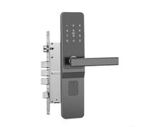 Sandyseptember Cerradura de puerta inteligente TTlock para uso en hoteles con múltiples métodos, incluyendo contraseña y tarjeta, antirrobo, cuerpo de cerradura electrónica (modelo electrónico)