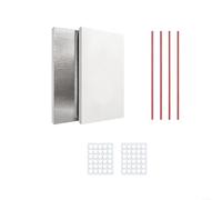 Sandyseptember Kit de sellado de espuma para aire acondicionado de ventana con tablero reflectante de papel de aluminio y componentes de burlete de clima (8 juegos)