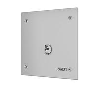 Sanela - Control de ducha con botón piezoeléctrico, para 1 tipo de agua, alimentación de red, acero inoxidable mate SLS 01PA