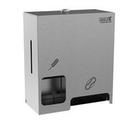 Sanela - Dispensador de artículos de higiene, acero inoxidable SLZN 86